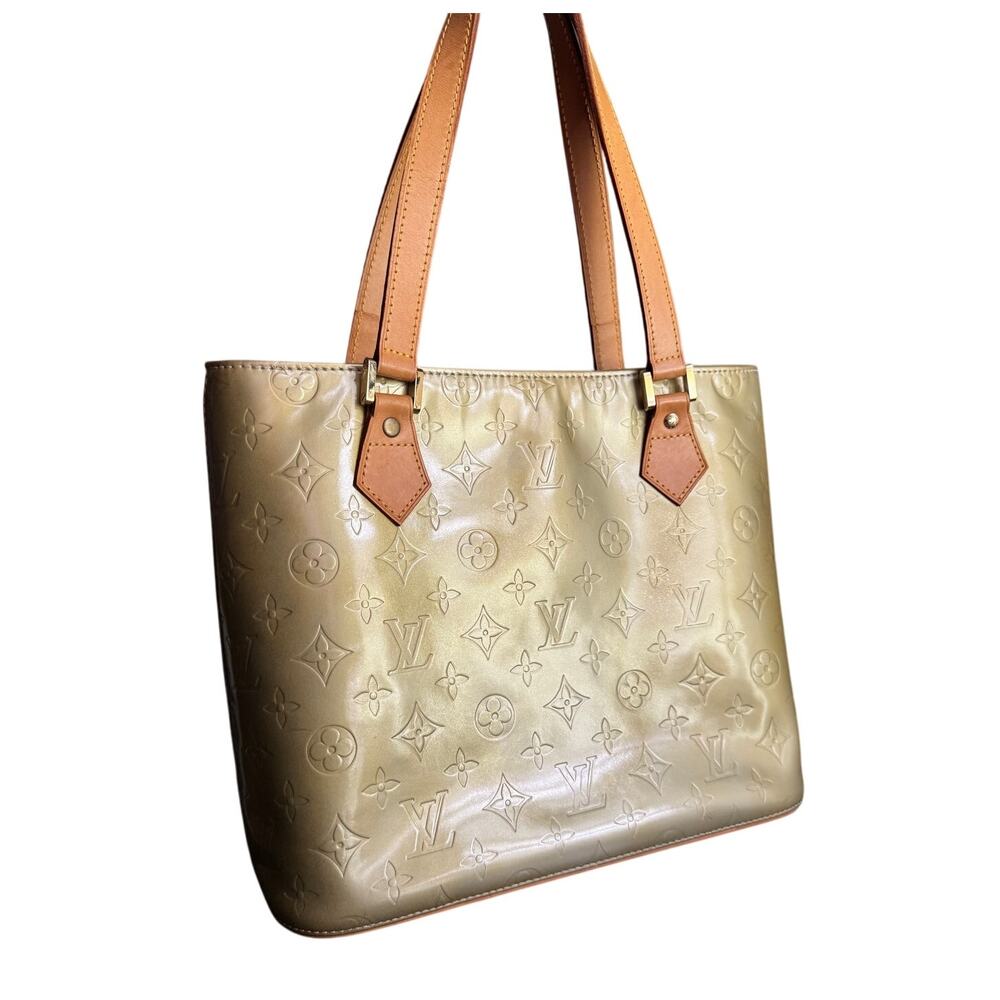 Authentic Louis Vuitton Houston Tote Bag Purse Vernis Patent Leather